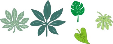 Набір ножів для вирубки Tropical Leaves від Cheery Lynn Designs