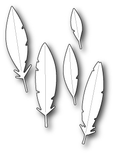 Ніж для вирубки від Poppystamps - Drifting Feathers