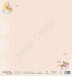 Аркуш одностороннього паперу від Mona Design - "Сланні сни" - малахітка, 30x30см, арт 14591