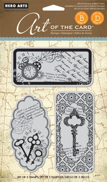 Гумовий штамп Hero Arts - Untitled Key, з оснасткою