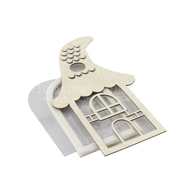 Заготовка для шейкера Казковий будиночок 6x17,5см, колір молочний, ТМ Фабрика Декору