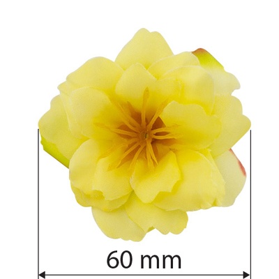 Квітка клематису жовта, 1шт., ТМ Фабрика Декору