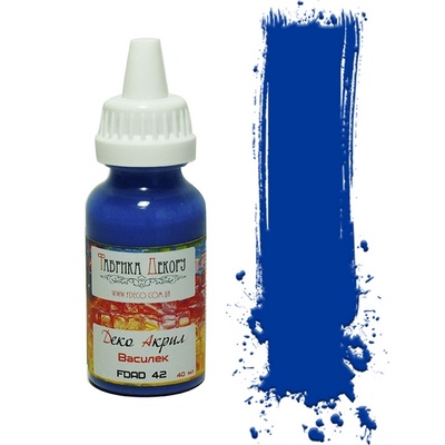 Акрилова фарба Деко акрил - Фабрика Декору - Волошка, 40 мл