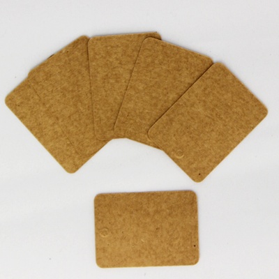 Тег "Прямоугольный" из крафт-картона, 5,5х4 см, 1 шт.