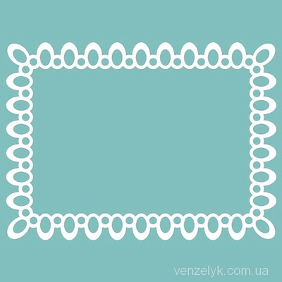 Чипборд від Вензелик - Рамка 59, 93x68 мм, розмір: 93x68 мм