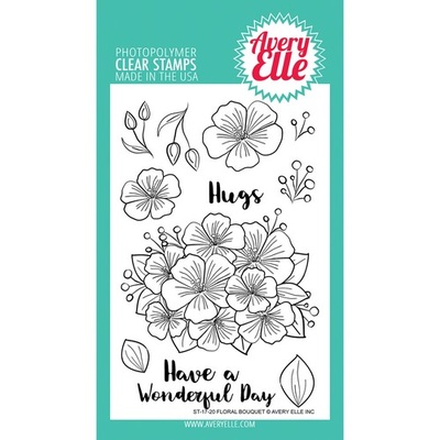 Акриловый штамп Avery Elle - Floral Bouquet Clear Stamps