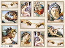 Декупажная карта "Микеланжело", размер: 29,5х40 см