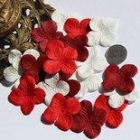 Гортензия, микс цветов: красный, белый, 3,2 см, 20 шт.
