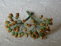 Нерозкриті бутони троянд Old Gold, 4 мм, колір золото, 10 шт.