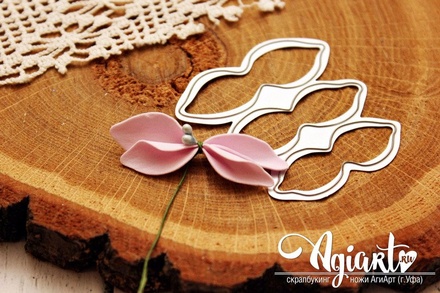 Ножи для вырубки от AgiArt - Гортензии, набор