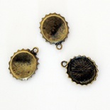 Металлическое украшение "Крышка", 15х3 мм, 1 шт.