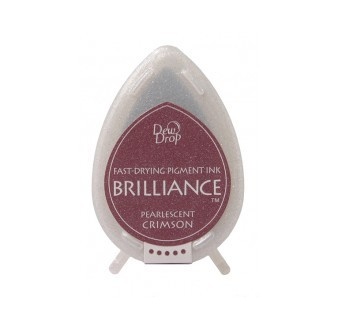 Чорнило для штампінгу Tsukineko - Brilliance Dew Drops Crimson