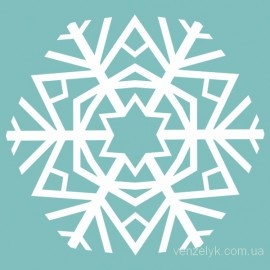 Чипборд від Вензелик - Сніжинка 9, розмір: 43x46 мм