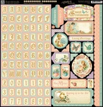 ЦЕНА СНИЖЕНА! Набор наклеек Graphic 45 - Sweet Sentiments - Stickers