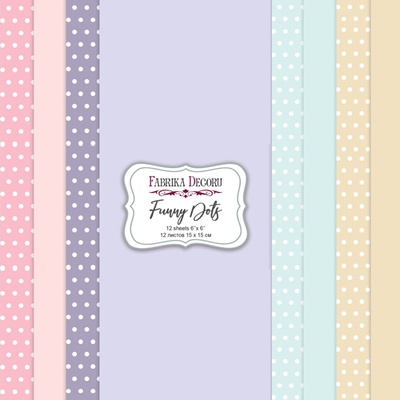 Набір скрап-паперу Super Mix, 15х15см, Фабрика Декору Funny Dots