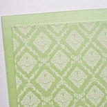 Аркуш дизайнерського картону з візерунком Розкішно 3, колір М’ята, A4, 250 г/