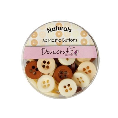 Набор пуговиц от Dovecraft - Naturals, 60 шт