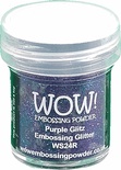 Пудра для эмбоссинга Wow Purple Glitz - Regular, 15 мл.