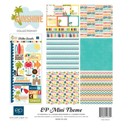 Набір паперу Echo Park - Sunshine Mini Mini Theme, 30x30 см,