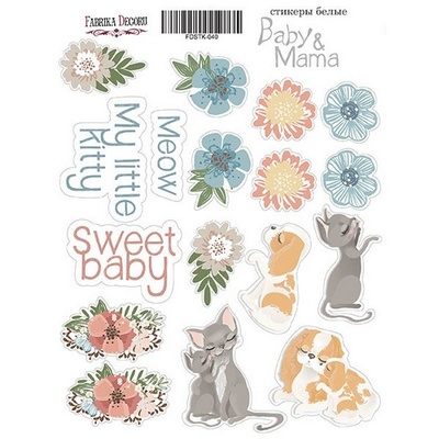 Набір наліпок (стікерів) 040 - Baby&Mama - 1, ТМ Фабрика Декору