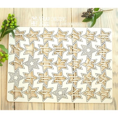 Чипборд ScrapBox — Набір чисел для різдвяного календаря (advent calendar Hi-324)