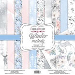 Набір скрап-паперу Winter melody 20x20см, ТМ Фабрика Декору