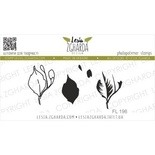 Набір акрилових штампів Lesia Zgharda Листочки з пуп'янками FL196