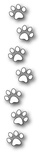 Ніж для вирубки від Poppystamps - Dog Paw Border