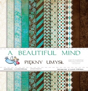 Набор бумаги Galeria Papieru - Piękny umysł - A Beautiful Mind, 30,5 x 30,5 см, 12 листов