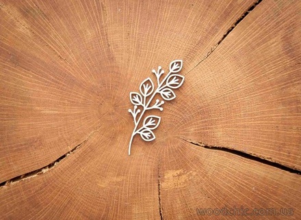 Чипборд "Ветка" от WOODchic, 7х3 см.