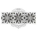 Акриловый штамп Lesia Zgharda F111 Вязаный узор, размер 10.9х3.5 см