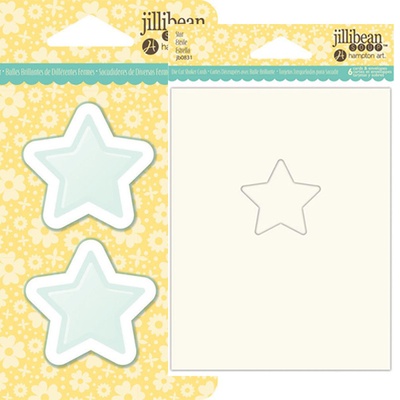 Набор для шейкера JBS - Star - Звезда - окошко-заготовка, открытка, конверт - 1 штука