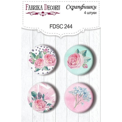 Набор скрапфишек ТМ Фабрика Декора из 4 шт № 244, Mysterious garden