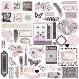 Набор высечек из чипборда  Prima - Rose Quartz Ephemera Cardstock Die-Cuts