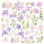 Лист с картинками для вырезания Majestic Iris, ТМ Фабрика Декора