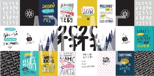 Лист скрапбумаги от Артелье - ZIMAлогия - Разговоры о зиме, 30x30см