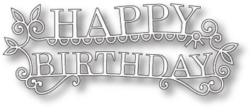 Ніж для вирубки від Memory Box - Dies - Happy Birthday Extravaganza