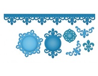 Набір ножів для вирубки Spellbinders Accents & Motifs Fleur De Lis Doily Accents, S5-042