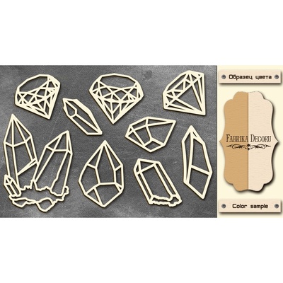 Чипборд Фабрика Декору - Brilliant 2, цвет молочный, крафт