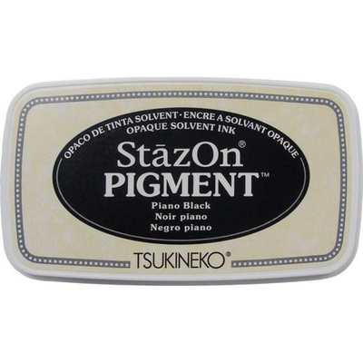 Пігментне чорнило Tsukineko - StazOn Pigment Ink Pad - Piano Black