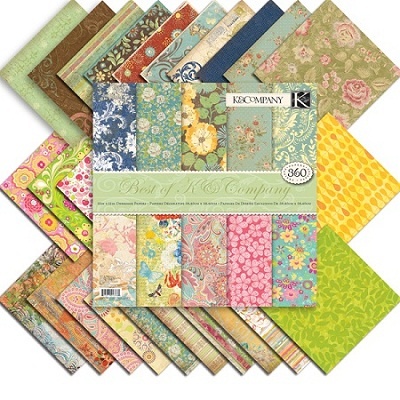  Набор бумаги Best of K&Company, 30x30,  360 листов
