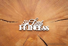 Чипборд от WOODchic - "Little Princess" , 7х3 см