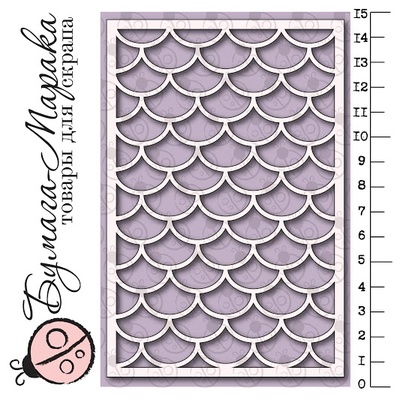 Білий чіпборд від Бумага Марака - Фон "Чешуя"