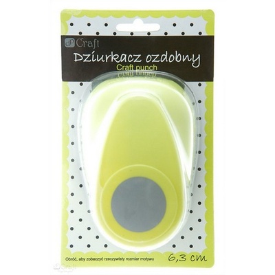 Дірокол фігурний 6,3см КРУГ, TM dpCraft (Dalprint)