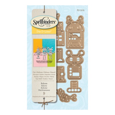 Ножи от Spellbinders – Die D-Lites Robots Etched Dies