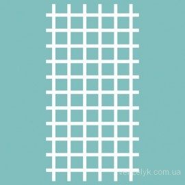 Чипборд від Вензелик - Фон 20 - Сітка в клітинку, розмір: 80x42 мм