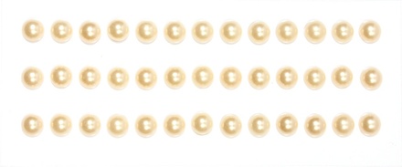 Самоклейні напівперлинки від ScrapBerryʼs "Персики", 6 мм, 39 шт.