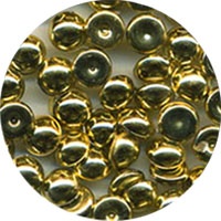 Капли металлик The Robin's Nest Dew Drops - Metallic Gold Bright, 6 мм, 50 шт, цвет яркое золото