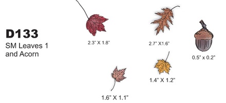 Лезвие Dimensional Small Leaves #1 от Cheery Lynn Designs