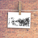 Штамп гумовий від TM "Черешня" - Down street, дизайн: Ірина Музалевська - картинка кракле, 6,5х5см